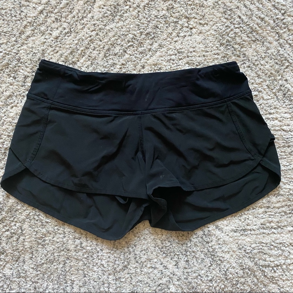 Lululemon speed shorts 4 black